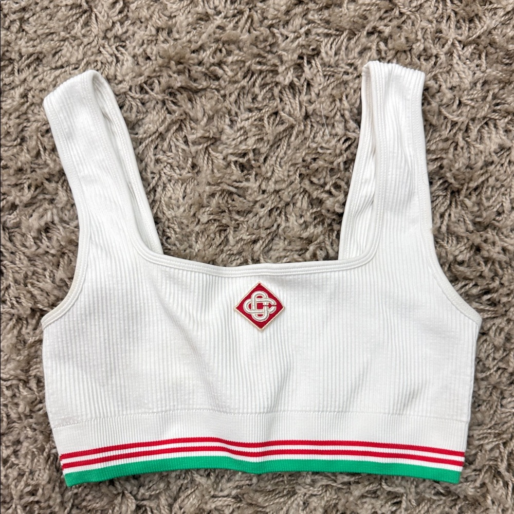 CASABLANCA
Logo Seamless Rib Sports Bra